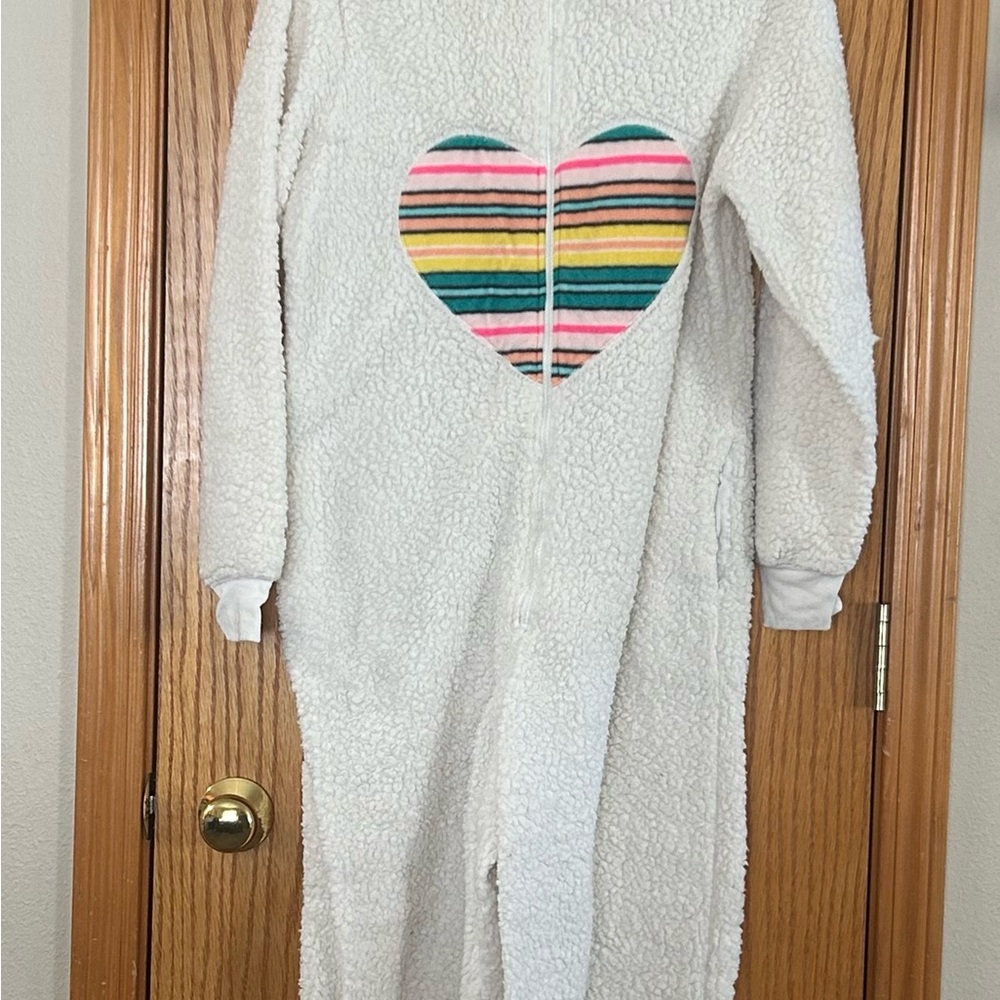 Llama Xhilaration Cream Pajama Onesie Sz M/L